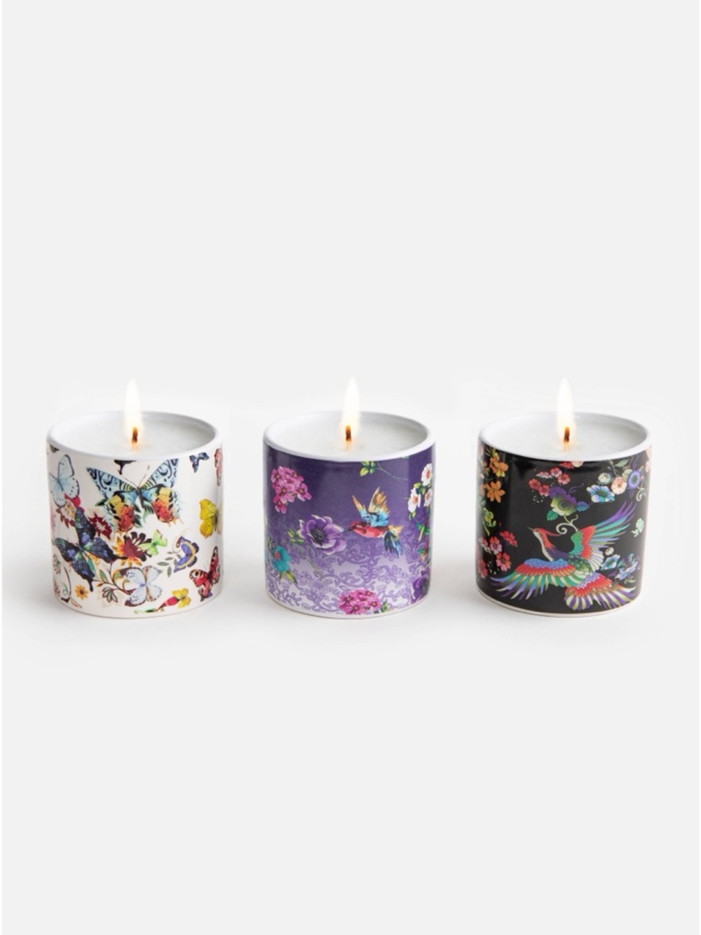 JOHNNY WAS FINE SET OF 3 VOTIVE CANDLES Love 87, Malibu Rose, and Desert Night